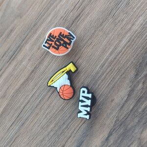 Basketball Themed Croc Shoe Charms Set